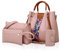 NICOLE & DORIS Borse donna Borse a spalla da donna Borse a tracolla Borse da 4 pezzi per donna Borse a tracolla Rosa