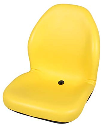 PVC Sitzschale 482mm breit und hoher Rücken passend für JD Rasentraktoren, gelb