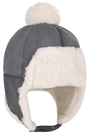 Kinder Winter Babymütze Kindermütze Warm Earflap Hut Kappe Cap Cartoon Bommelmütze Beanie Mütze Schlupfmütze verdickt Fliegermütze Trappermütze Winddicht Warm Wintermütze mit Ohrenklappen