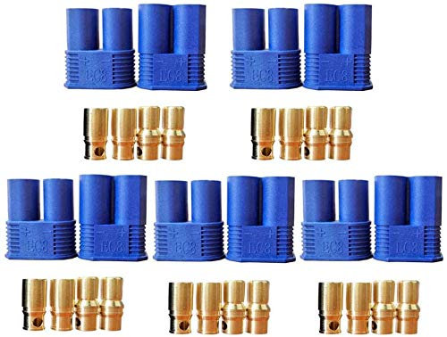 5 Paare EC8 8mm Bullet Connector Stecker Buchse Bananenstecker Adapter für RC ESC Motor LIPO Batterie