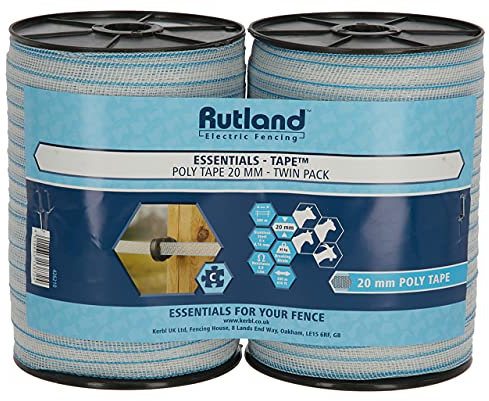 Kerbl Rutland Essentials Lot de 2 Rubans adhésifs en polyéthylène 20 mm (200 m)