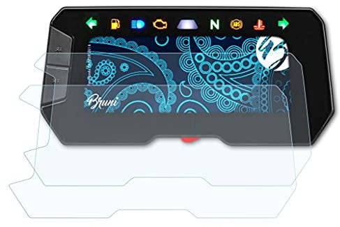 Bruni Schutzfolie kompatibel mit Honda CB125R 2018 Folie, glasklare Displayschutzfolie (2X)