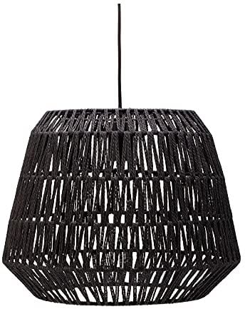 Pauleen 48200 Timber Pearl Pendelleuchte max. 20 Watt Schwarz Papiergeflecht, Metall E27