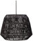 Pauleen 48200 Timber Pearl Pendelleuchte max. 20 Watt Schwarz Papiergeflecht, Metall E27