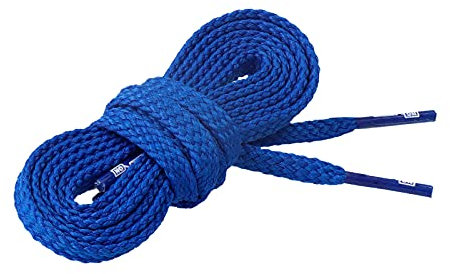 CORD ON - Cordones casual planos estándar para zapatos, botas y zapatillas. Cómodos y prácticos - 1 par (Azul Eléctrico, 90 cm)