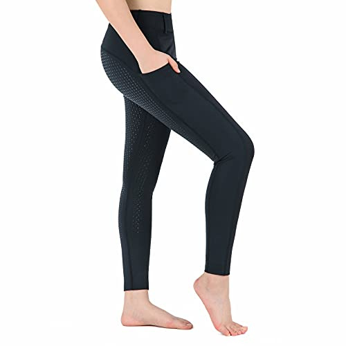 beroy Reithose für Damen, Reithose, Reithose, Reithose, Vollbesatz, Silikontaschen