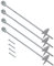 4x Ancoraggio 60cm Ancoraggio Per Altalena Casetta Palafitta Chiodo Ancoraggio Tenda