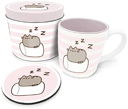 Pusheen 11oz Mug, Coaster and container Ceramic