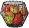 Brandsseller Cesta de frutas plegable – Frutero – Cesta de pan – Cesta de servir – Cesta de alambre – Cesta de almacenamiento – Organizador – Cesta decorativa