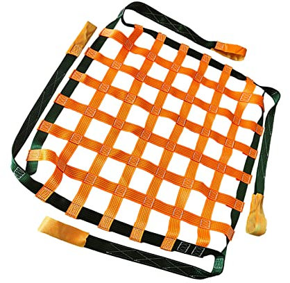 Ladungssicherungsnetz - Flaches Nylonschlingen Hebenetz, Wharf Marine-Hebenetztasche, 0,3-3,5 T Tragfähigkeit, Anhängernetze, Stark Belastbares Sicherheitsnetz (Size : 1.5 X 1.5M/Mesh 10cm/Load 500kg