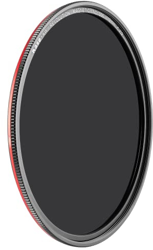 Kase Wolverine Revolution ND1000 Glasfilter, magnetisch, stoßfest, 112 mm, mit rotem Ring und Adapter