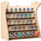 Bucasso Wooden Model Paint Organizer, Paint Rack with MDF Material for 35 Paint Bottles, Craft Paint Holder Suitable for Tamiya/Vallejo/Citadel, GK11 (Can be combined with other GK style)