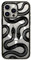 CASETiFY Impact Case for iPhone 15 Pro Max [4X Military Grade Drop Tested / 8.2ft Drop Protection/Compatible with Magsafe] - Black Kingsnake - Clear Black