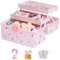 Amesor Aufbewahrungsbox Für Haarschmuck Kinder - Mädchen Schmuckschatulle | Schmuckschatulle Kinder Mädchen | Kopf-Se -Haarnadel-Bastel-Organizer, Tragbare Box, Schmuckkästchen Für Haarbänder, Clips