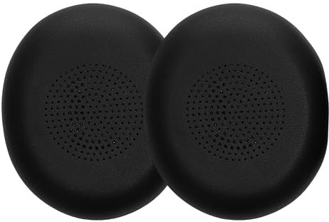 kwmobile 2X Ohrpolster kompatibel mit Jabra Evolve 2 65 / Evolve 65 SE Polster - Kopfhörer Polster aus Kunstleder für Over Ear Headphones