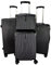 GOODS EMPORIUM Suitcase Set - Cabin Suitcase - Large Medium Small Size Lightweight Suitcases 4 Wheel & Hard Shell - Hand Luggage Bag Flight Carry-ons Travel Cabin Bags (Black, Set of 4)
