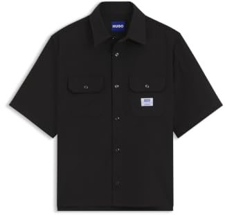 HUGO Oversized Hemd Aus Baumwoll-Twill