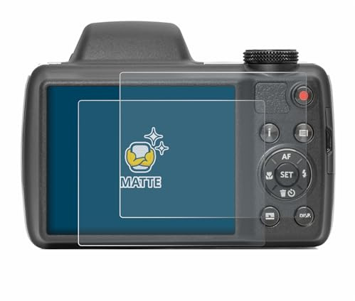 BROTECT Schutzfolie für Kodak Pixpro AZ528 | 2 Stück Entspiegelnder Displayschutz Made in Germany Matte Displayschutz-Folie Anti-Reflex Anti-Fingerprint Einfache Montage