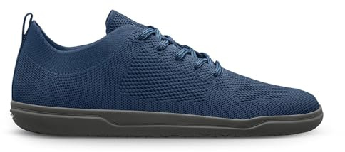 GROUNDIES Active Knit Herren-Sneaker, leichte Sportschuhe mit breiter Zehenpartie, Mikrofaser-Futter und rutschfester Sohle, blau, 42.5 EU Ancho