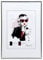 KM FOTO Moderner Glas Bilderrahmen NLS aus Kunststoff Perfekt für Fotos, Poster und Wanddeko Collage Design: Farbe: Silber | Format: 40x50