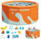 Piscina pieghevole, piscina pieghevole per uso domestico - Piscina familiare pieghevole portatile con guscio rigido,Piscina rotonda per esterni, interni, cortile, giardino, balcone, spiaggia