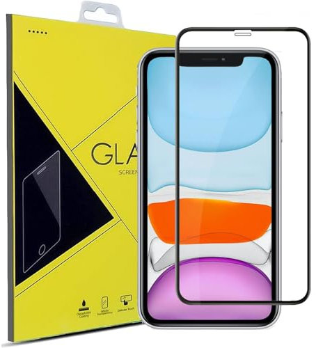 Screen Protector for iPhone 11 Pro, 9H Hardness 5.8-Inch Tempered Glass [Easy Installation][Full-Coverage][LifetimeSupport] For iPhone 11 Pro (Black)