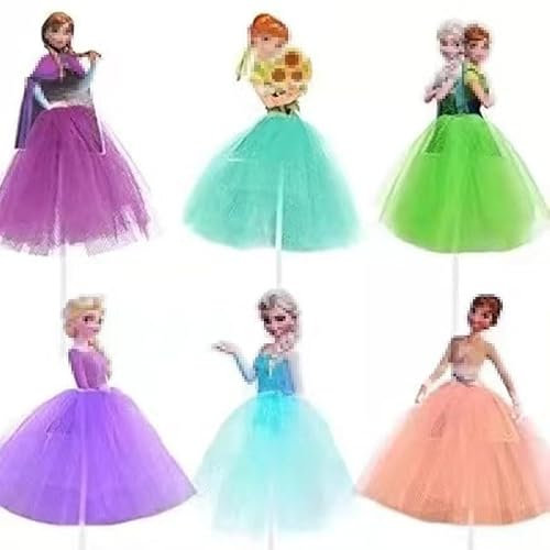 Ropniik 12 Stück Tortendeko Prinzessinnen Cake Toppers,Prinzessin Tortendeko Mädchen,Princess Party Deko Kindergeburtstag Figuren Kuchen Toppers Für Kinder Geburtstag Party Kuchen Dekoration Supplies