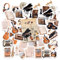 46 Stücke Musikinstrument Aufkleber, Vintage Musikthema Aufkleber für Kinder Teens Erwachsene Reisekoffer, Laptop, Planer, Kalender, Scrapbook, Koffer, Notizbücher, Journal