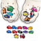 Gyoungt 20PCS Car Cartoon Shoes Charms Cool Shoe Charms Set with Different Pattemm for Decoration for Kids Boys Girls Car (red)