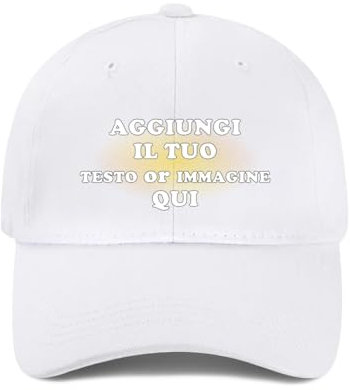 ROHBVMN Cappello Personalizzato, Cappellino con Visiera Personalizzato, Cappello da Baseball con Foto/Logo/Testo, Cappello Trucker Classico per Uomo e Donna
