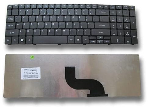 JYJYGDM Pièces d'ordinateur Portable Nouveau Clavier d'ordinateur Portable Anglais for Acer 5714 for eMachines E732 E732G E732Z E732ZG 5759 7560G 7739 7750 MS2277 Nous Noir