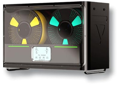 THYXGS Filament-Trockenbox Für 3D-Drucker, Kapazität: 4 Spulen, Mit LED-Touchscreen, 350-W-PTC-Heizung, 3 Integrierten Lüftern, Max. 70 °C, Für PLA, TPU, PETG, ABS, Nylon, PA