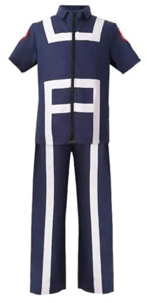 Tongyundacheng MHA Gym Cosplay Kostüm für Unisex Anime Midoriya Izuku/Bakugou Katsuki Trainingsuniform MHA Sportbekleidung Halloween Anime Charakter Outfits