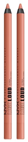 NYX Professional Makeup Line Loud Matita Labbra Finish Matte Lunga Tenuta No Transfer Waterproof Colore Intenso con Olio di Jojoba Vitamina E Tonalità 05 Global Citizen - 2 Matite