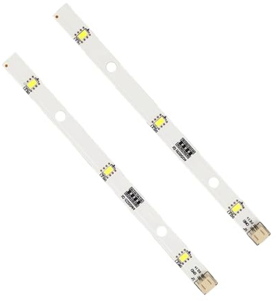 2 piezas luminosas LED para refrigerador, luminosas de repuesto, LED para refrigerador E349766 MDDZ-162A 1629348 DC12 V 2 W, barra luminosa