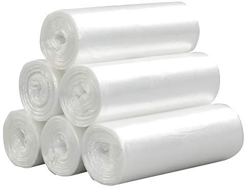 Ponpong 20 Litre Plastic Bin Liners Bags on Roll, 150 Counts