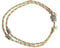 juanxian Bracelet de cheville tibétain tissé avec amulette bouddhiste porte-bonheur pour homme et femme Fait main Jaune