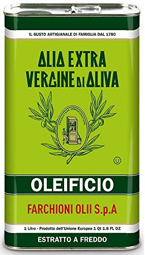 Farchioni - Huile d'Olive Extra Vierge - Extraction à froid (Bidon 1 Litre)
