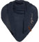KNIT FACTORY - Lola Dreieckstuch - Fein Gestrickter Damen Schal - Tuch Schal - Für Frühling und Sommer - Baumwollmix - Navy - 190x85 cm