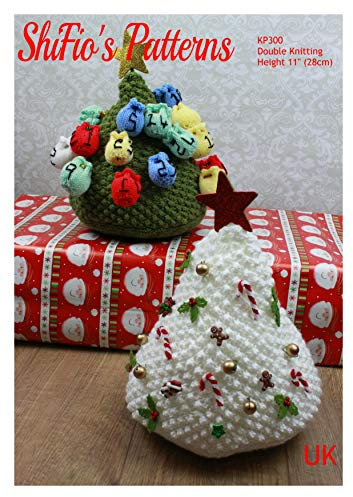Knitting Pattern for Christmas Tree, Decoration Knitting Pattern, Knitted Christmas Tree, Advent Calendar Knitting Pattern, Aran Yarn Knitting Pattern, KP300