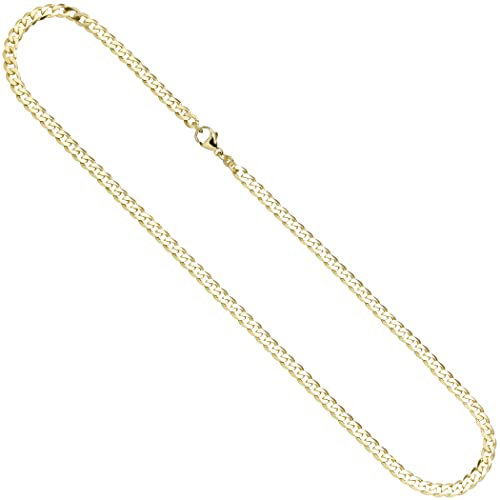 Jobo Herren Goldkette Panzer-Kette aus 8 Karat 333 Gold 4,9 mm 50 cm