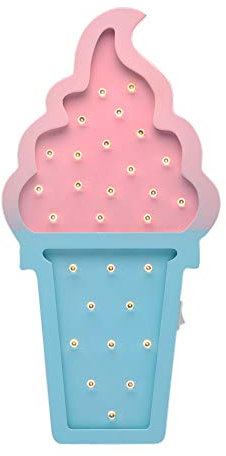 Pauleen 48047 Lovely Ice Cream lamp Wandlampe Eis für Kinder LED Kinderzimmerlampe kabellos, mit Kippschalter
