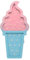 Pauleen 48047 Lovely Ice Cream lamp Wandlampe Eis für Kinder LED Kinderzimmerlampe kabellos, mit Kippschalter