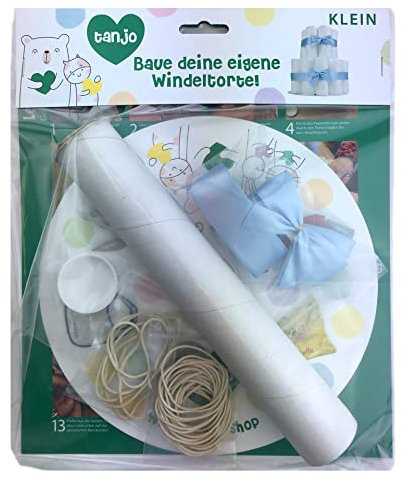 Tanjo Windeltorte Junge Bausatz I Ohne Windeln I spielend leicht mit Anleitung I kleine Windeltorte DIY, Geschenke zur Geburt Junge, Baby Windeltorten, Windeltorte Junge zur Geburt