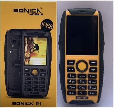 Sonica LE-11 R2 IP68 Builders Phone Waterproof Shockproof Tough Rugged r1 Sim CAT (BLACK 1PACK)