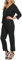 DKNY SPORTSWEAR Damen Foundation Langarm Jumpsuit Overall mit Langen Ärmeln, schwarz, 30