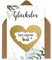 OWLBOOK Rubbelkarte Du wirst zum selber personalisieren Karte mit Rubbelherz Gold Geschenke Geschenkideen für die Familie zum Schwangerschaft verkünden
