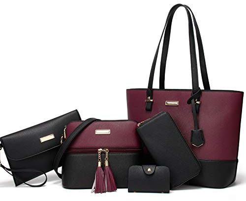 AILLOSA Handtasche Damen Groß Handtaschen Set Für Frauen Umhängetasche Taschen