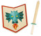 Janod - Drachen-Ritter-Set - Holzschild und -schwert - Rollenspiel - Outdoor-Spielzeug - Lernspielzeug Vorstellungskraft und Motorik- FSC-zertifiziert - Ab 3 Jahren, J03171, grün