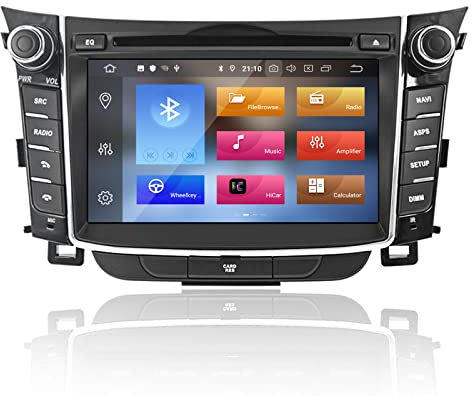 MOOKAKA Android 10 Car Stereo 2 din GPS Navigation for Hyundai I30 Elantra GT 2012-2016 Auto Radio Multimedia Player Support Carplay Bluetooth WiFi DSP RDS 7 Inch Head Unit (PX6,6Core 4+64GB)